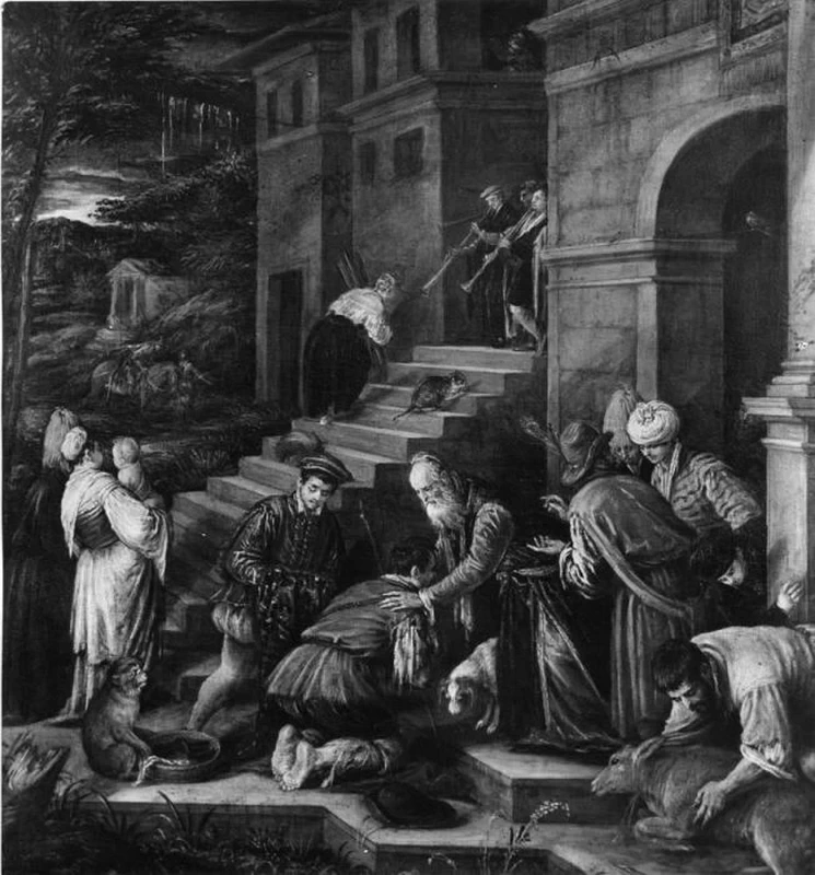 Francesco Bassano-177-Ritorno del figliol prodigo - Northampton Museum & Art Gallery